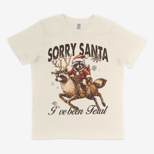 Santa I’ve been feral print KIDS