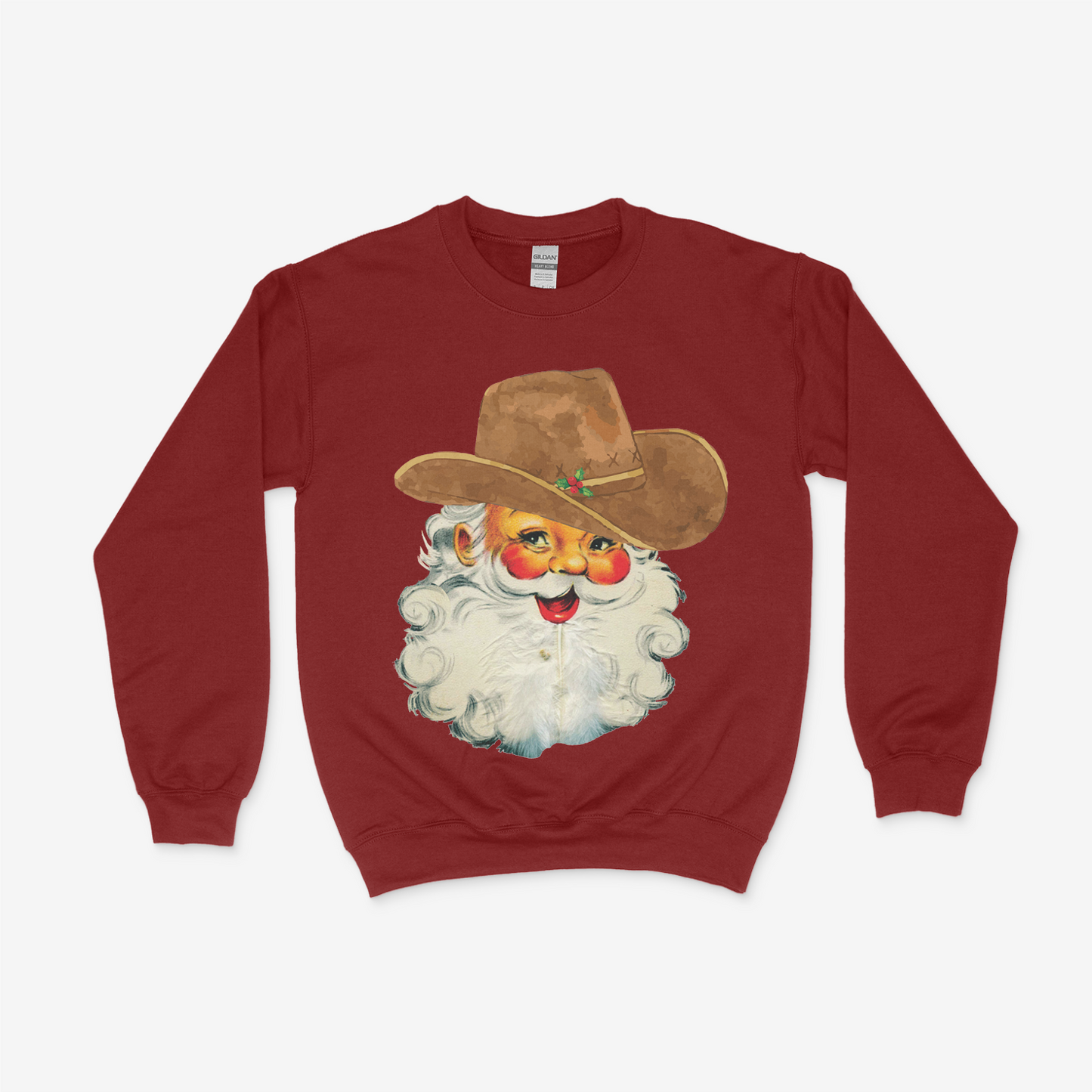 "Cowboy Vintage Santa" Print