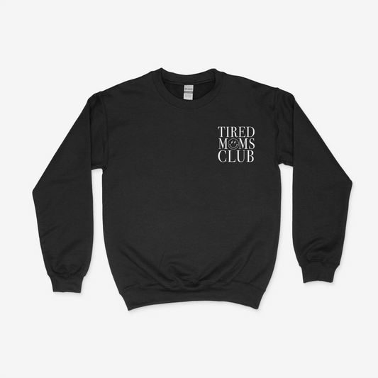 TIRED MOMS CLUB FRONT AND BACK