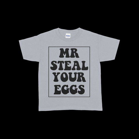 mr steal your eggs youth tee