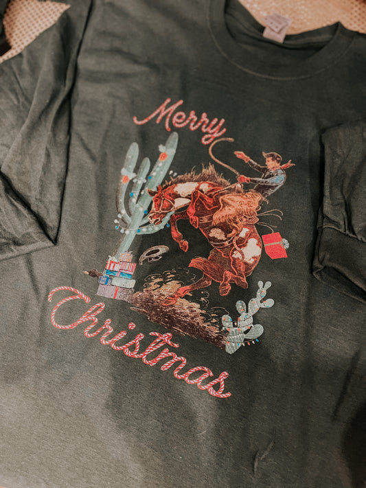 Merry Christmas Wild West tee